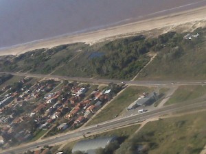 View of MONTEVIDEO COASTLINE FROM THE SKY